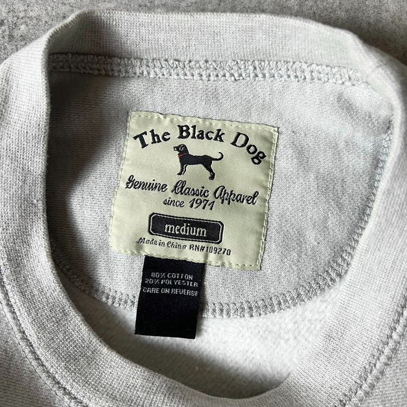 The Black Dog スウェット トレーナー　美品　プリント　犬　ロゴ 00s The Black Dog ドッグ プリント スウェット トレーナー M