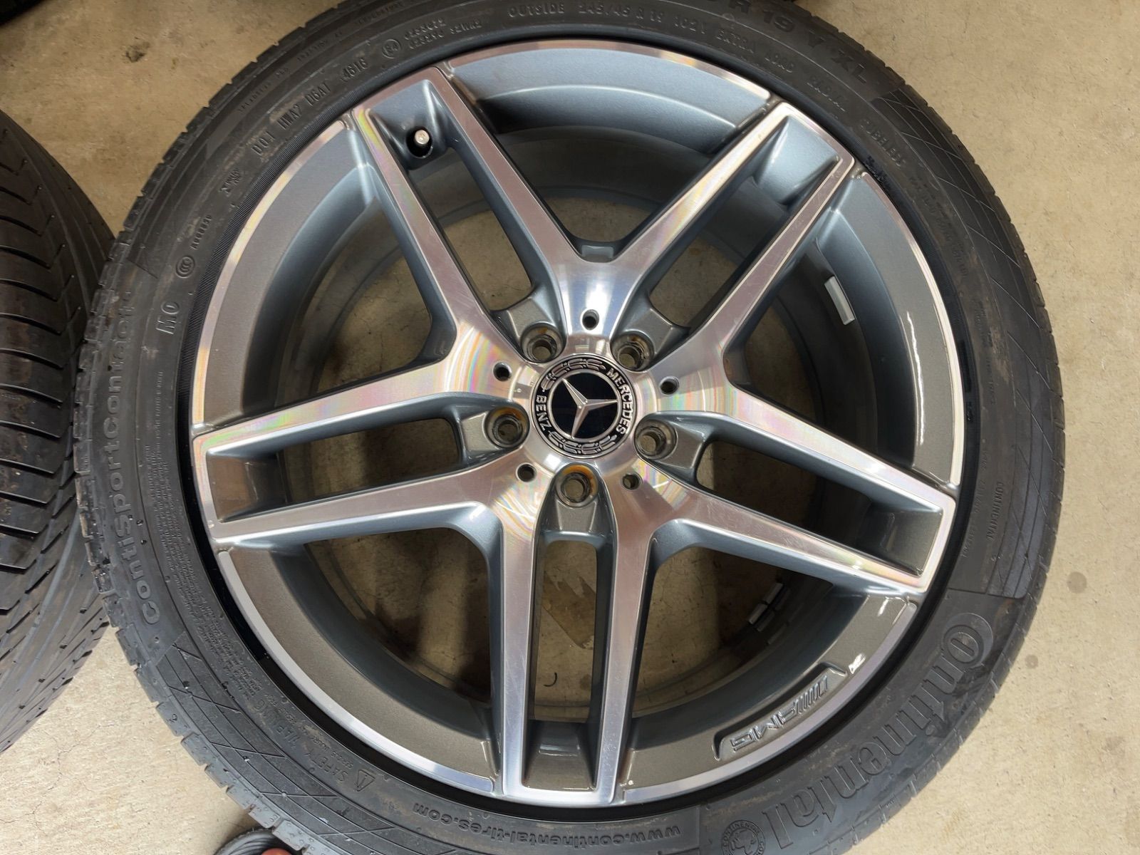 ベンツ Sクラス W222 純正品 バリ山 19インチ 4本セット