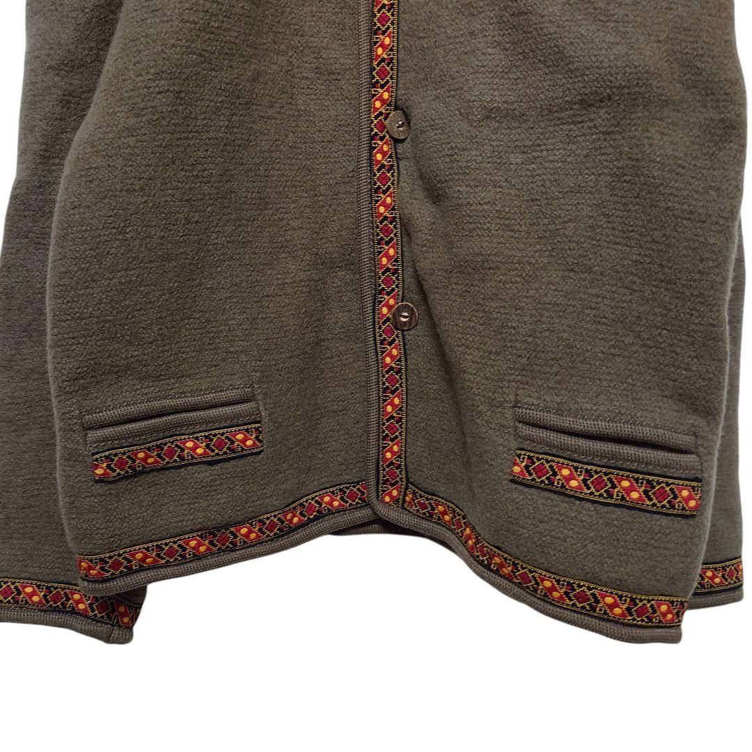 ユーロ古着 オーストリア製 チロリアンノーカラー ウールジャケット A