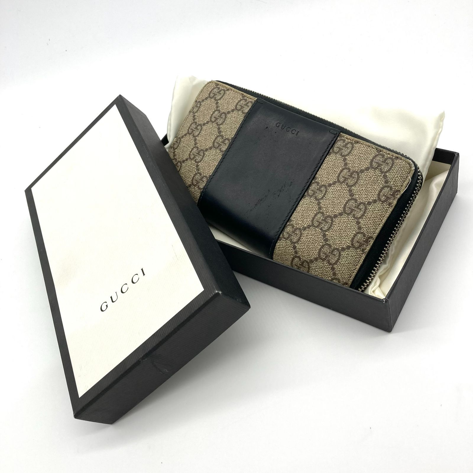 GUCCI 長財布ラウンドファスナー 451249 【ランク：S】 GUCCI 中古美品 グッチ 長財布ラウンドファスナー 451249 ジップ