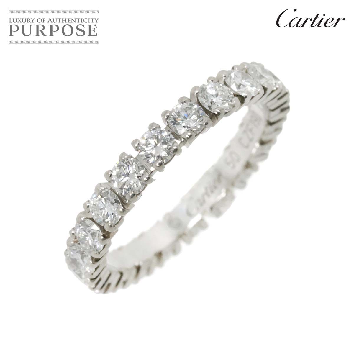 カルティエ Cartier デスティネ #50 リング ダイヤ フル