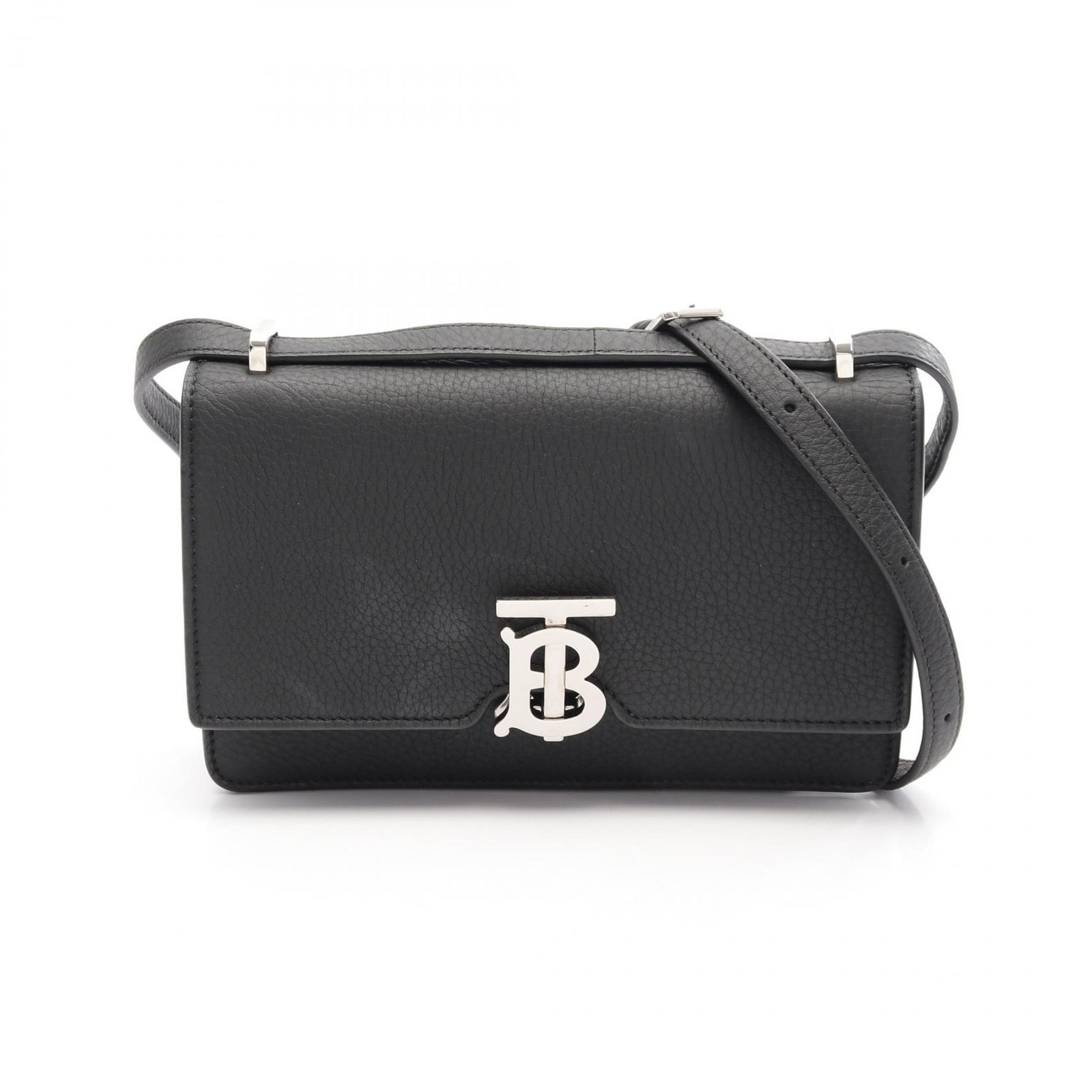 Burberry ショルダー　バッグ　ブラック バーバリー BURBERRY ショルダーバッグ TB 8043843 ブラック レザー