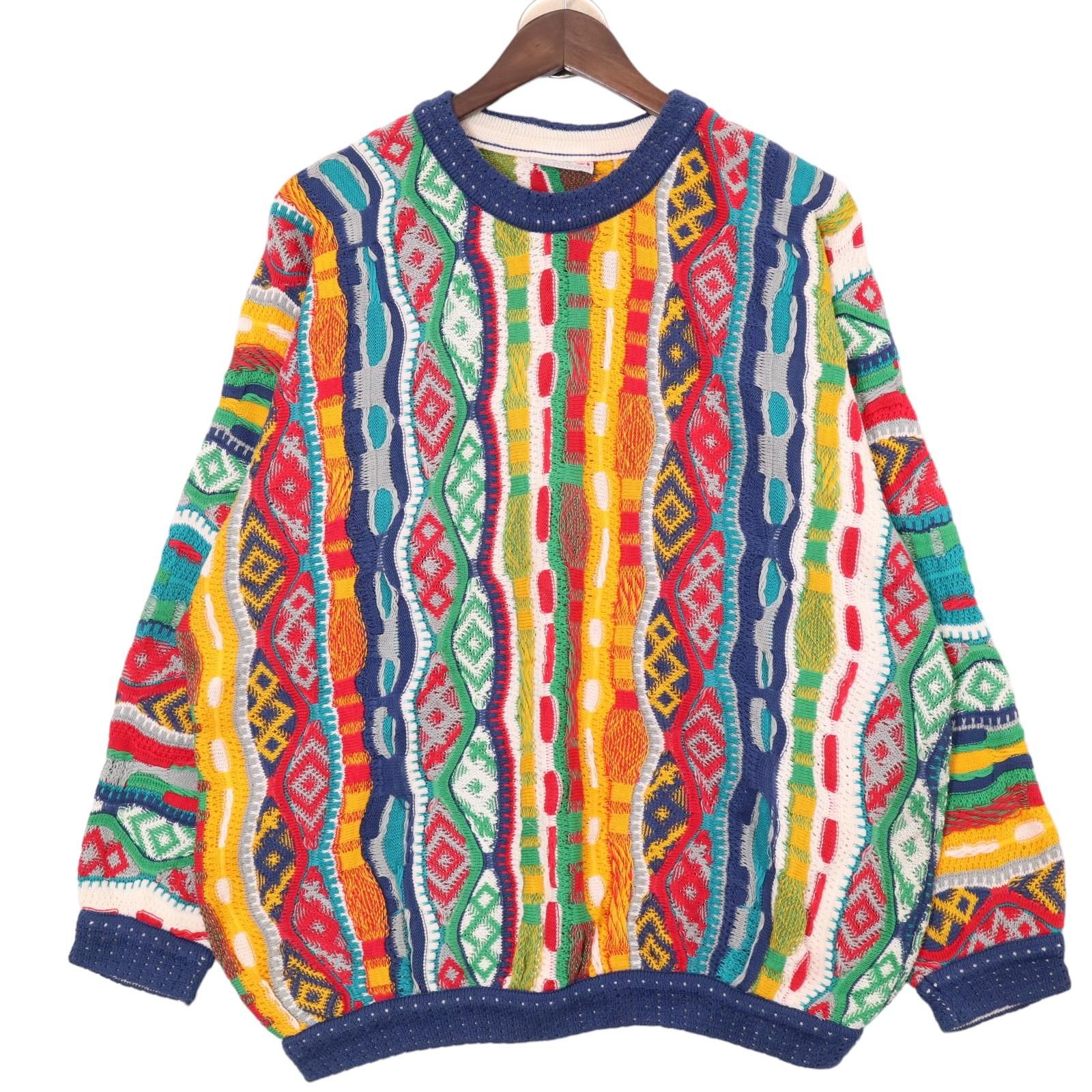 COOGI クージー オーストラリア製 マルチカラー 3D ウールニットセーター COOGI クージー オーストラリア製 マルチカラー 3D ウールニット
