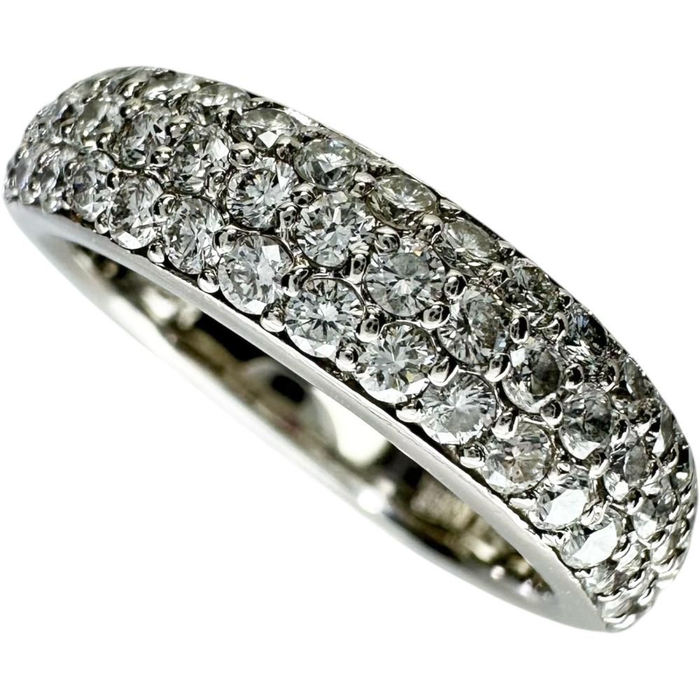【CELINE】セリーヌ　18k×diamond パヴェダイヤ　リング CELINE】セリーヌ 18k×diamond パヴェダイヤ リング（セリーヌ