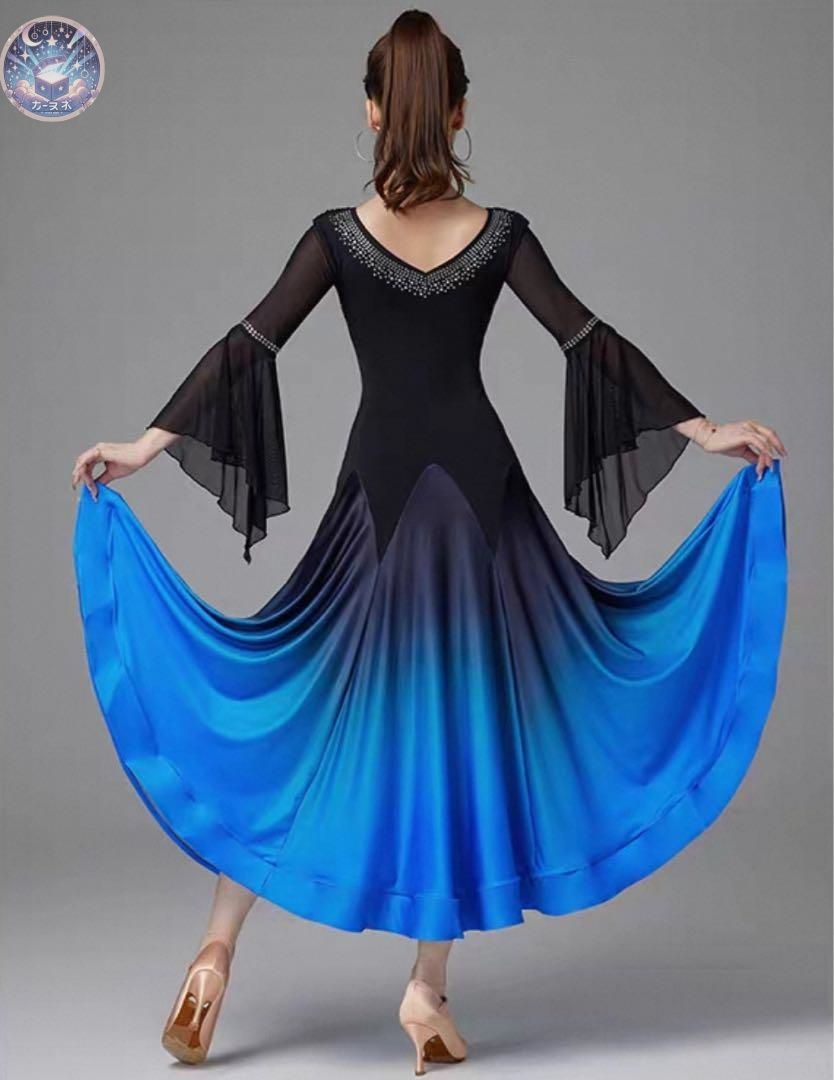 華やかグラデーションのスタンダード練習着❤️ダンスパーティーにも