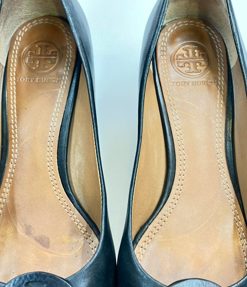 最終値下げ【美品・箱付き】Tory Burch マルチロゴウェッジソール