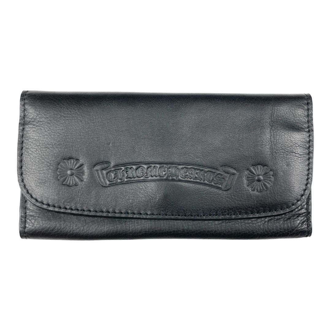 クロムハーツ メガネ・サングラスケース レザー/ブラック CHROME HEARTS クロムハーツ メガネケース ブラック 黒 レザー