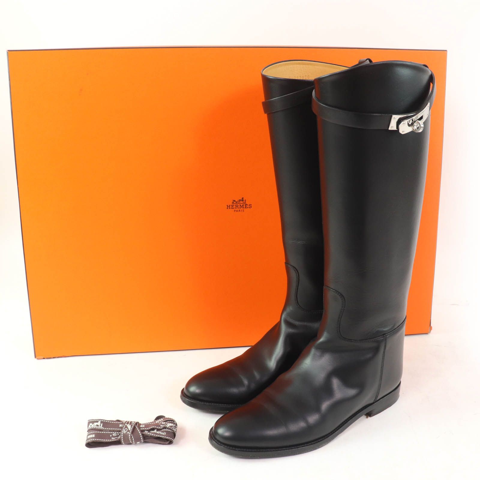 美品☆HERMES エルメス レザー シルバー金具 ケリー金具