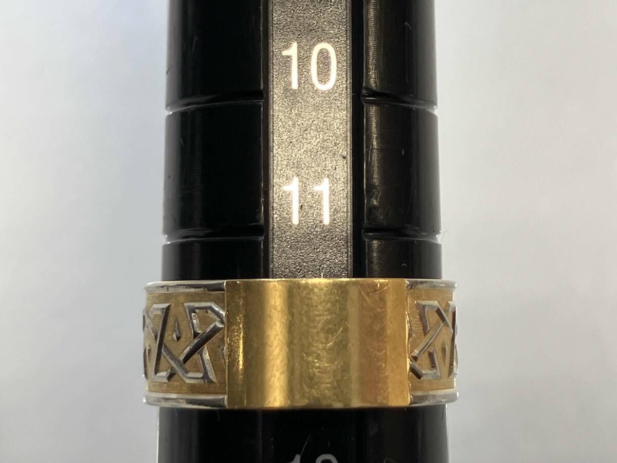 K18 Pt900 デザインリング #11.5 3.1g 18金 18K プラチナ コンビ
