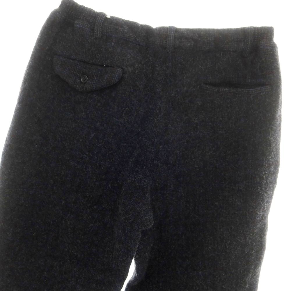  コムデギャルソン オムドゥ COMME des GARCONS HOMME DEUX ウール テーパード カジュアルスラックスパンツ ダークグレー サイズL メンズ その他 パンツ