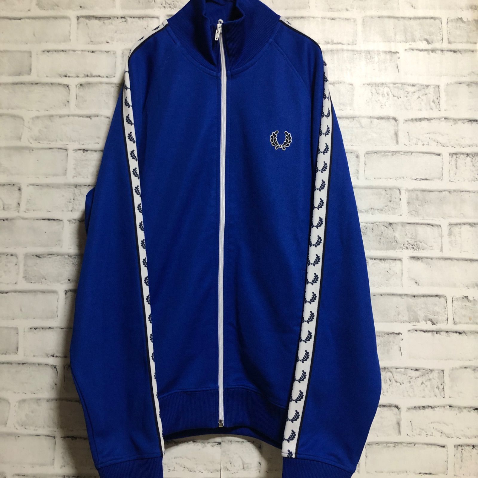 XL⭐️Fred Perry トラックジャケット 刺繍/テープ月桂樹