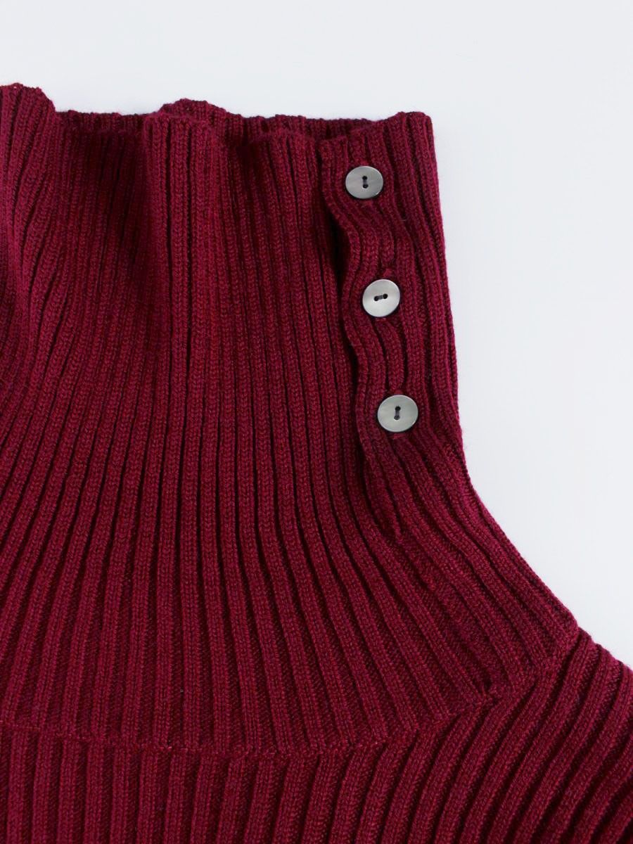 エムズグレイシー ロゴ刺繍入りタートルネックセーター 418611 ニット