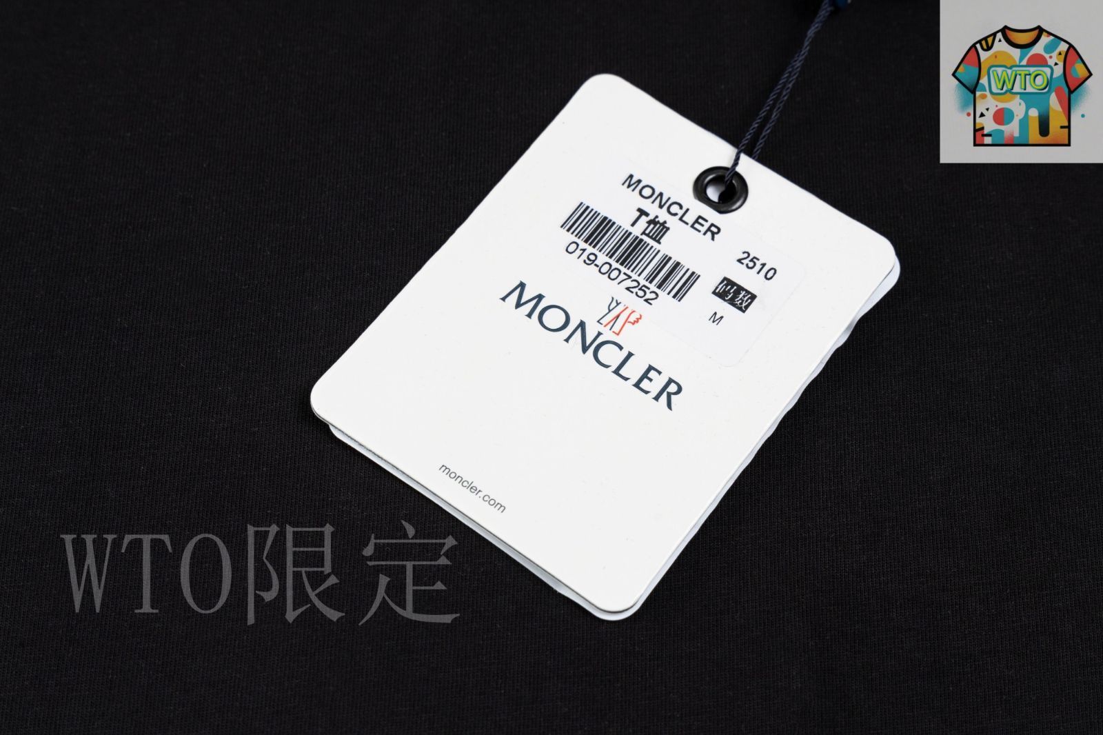 今日特価】MONCLER 小ロゴ ブラック ショートスリーブ-1-1
