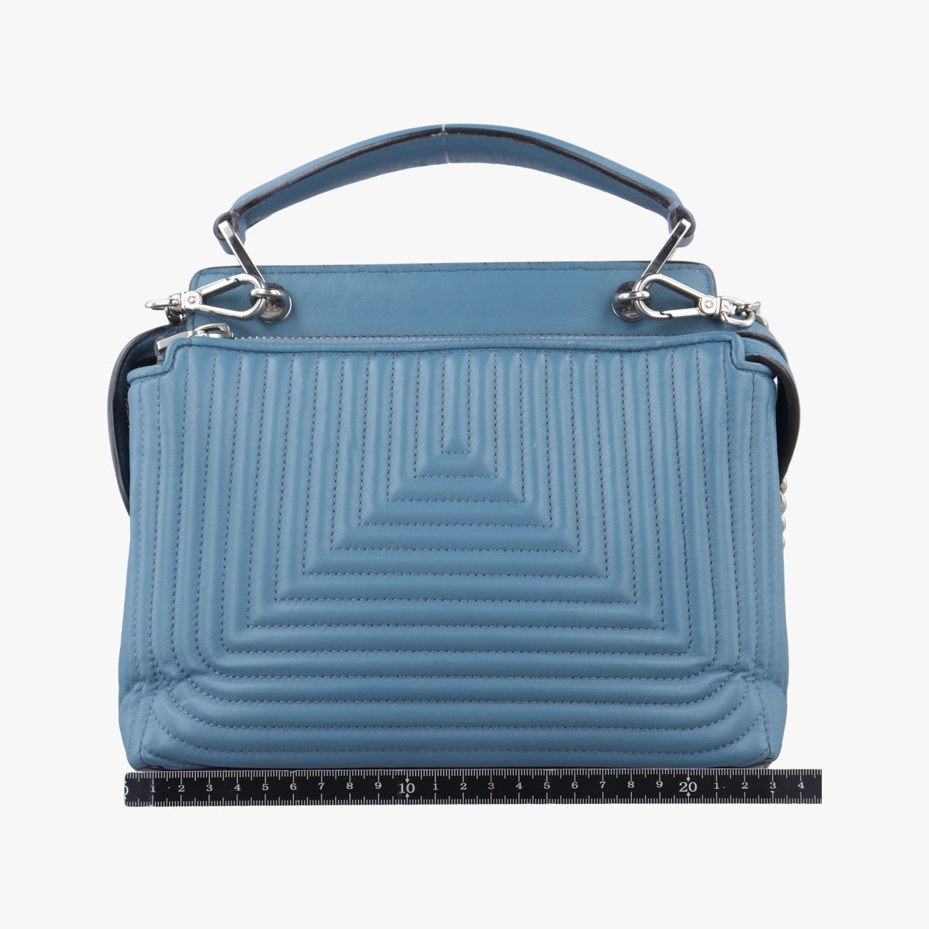 フェンディFendiドットコム クリック スモールブルーレザー