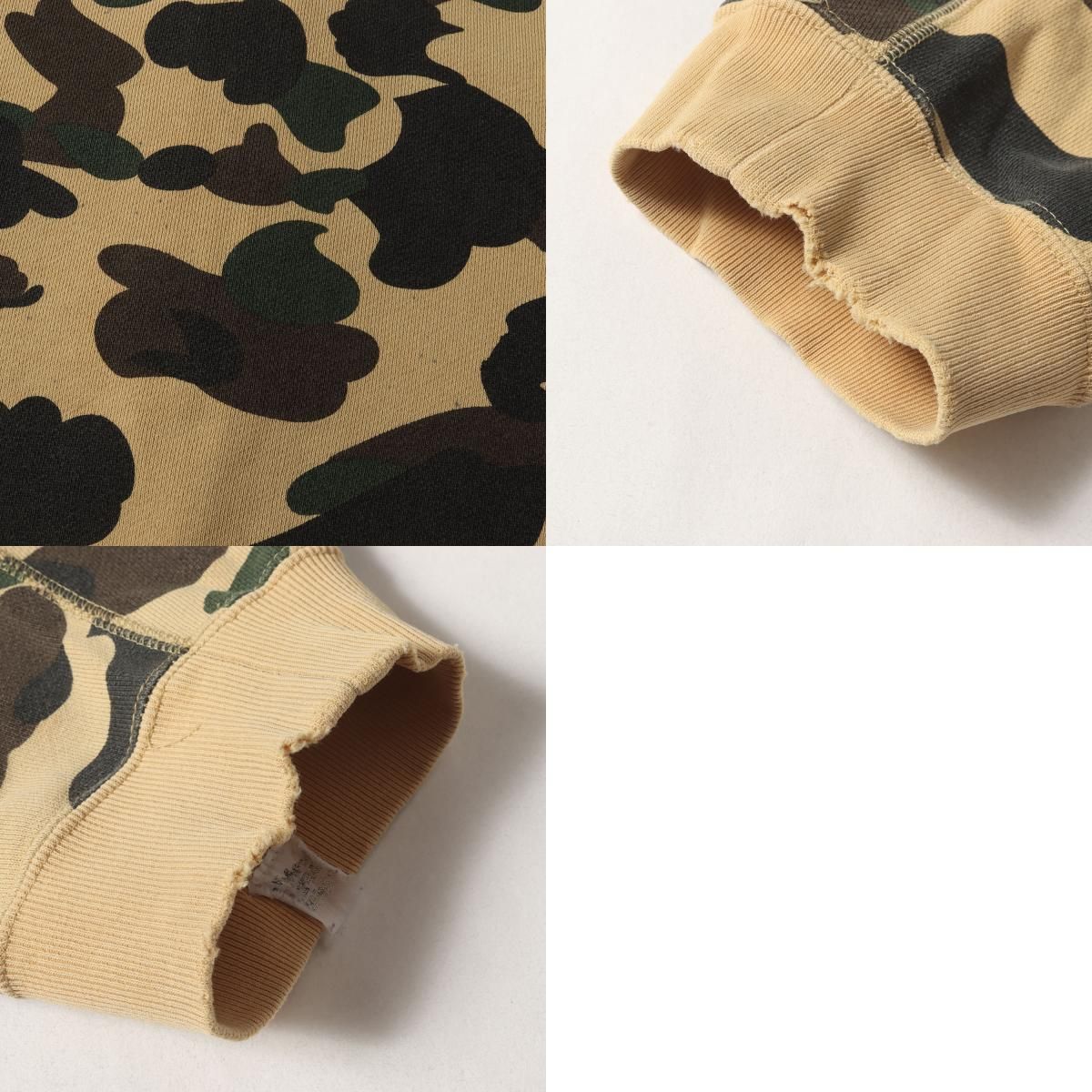 A BATHING APE ア ベイシング エイプ パーカー イエローカモ