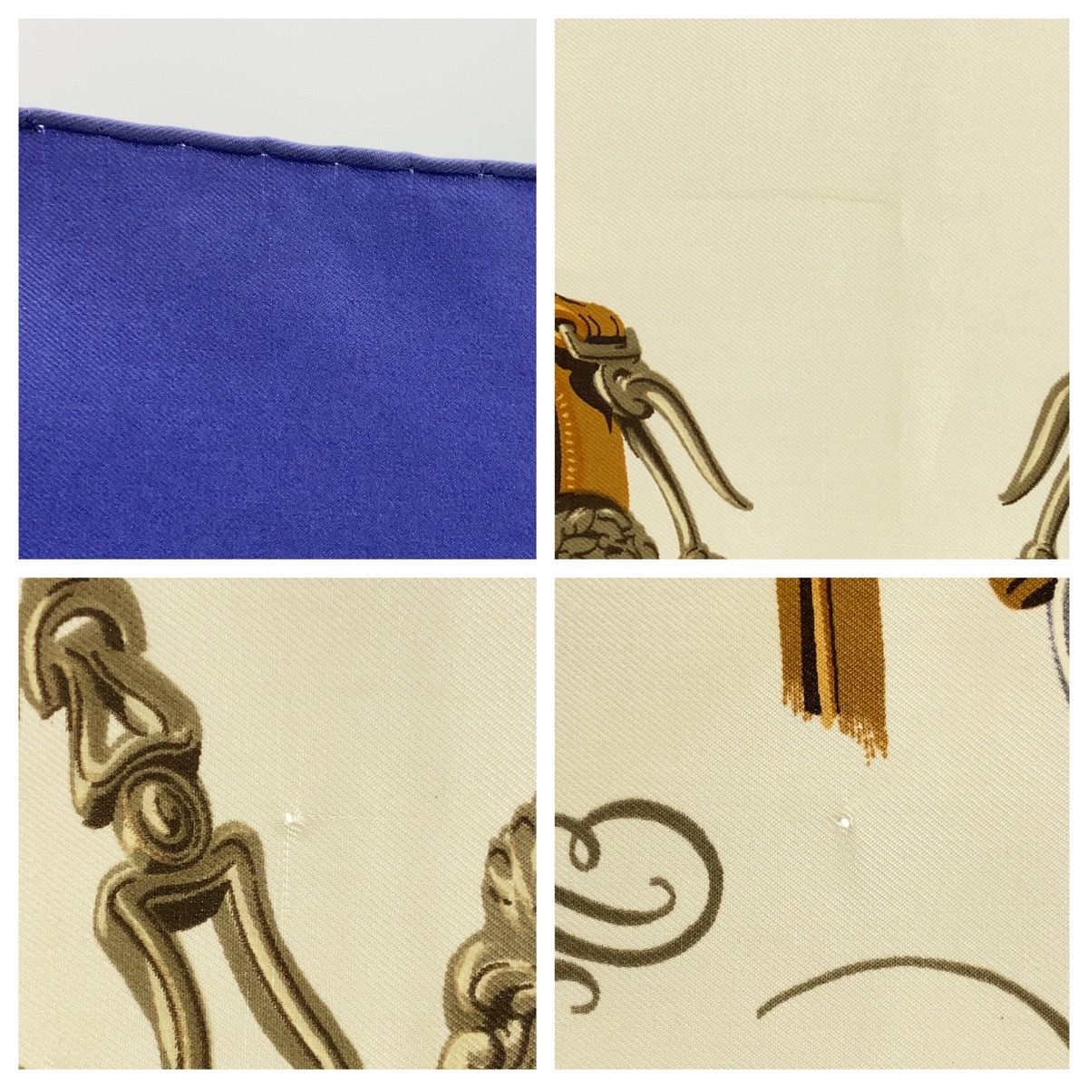 HERMES エルメス BRIDES de GALA 式典用馬勒 カレ90 ネイビー