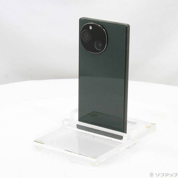 中古品〕 AQUOS R9 256GB グリーン SH-51E docomo SIMフリー【269