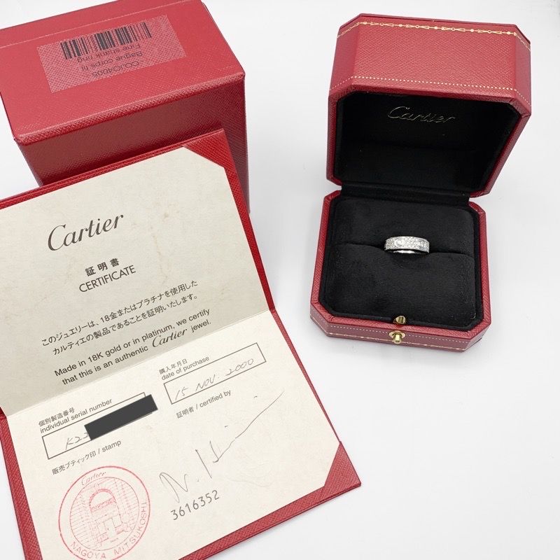 保証書付】カルティエ ラブリング 10号 WG フルパヴェ&6Pビス