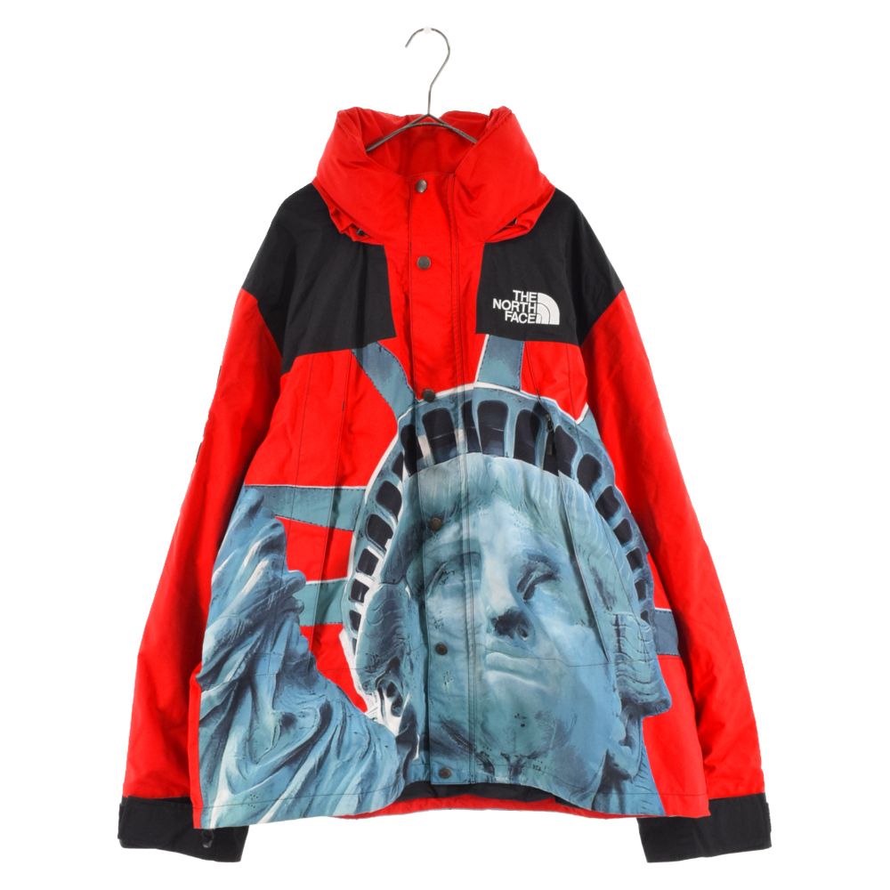 SUPREME (シュプリーム) 19AW×THE NORTH FACE Statue Of Liberty Mountain Jacket  NP61902I×ザ ノース フェイス ナイロン マウンテンジャケットパーカー 自由の女神 レッド