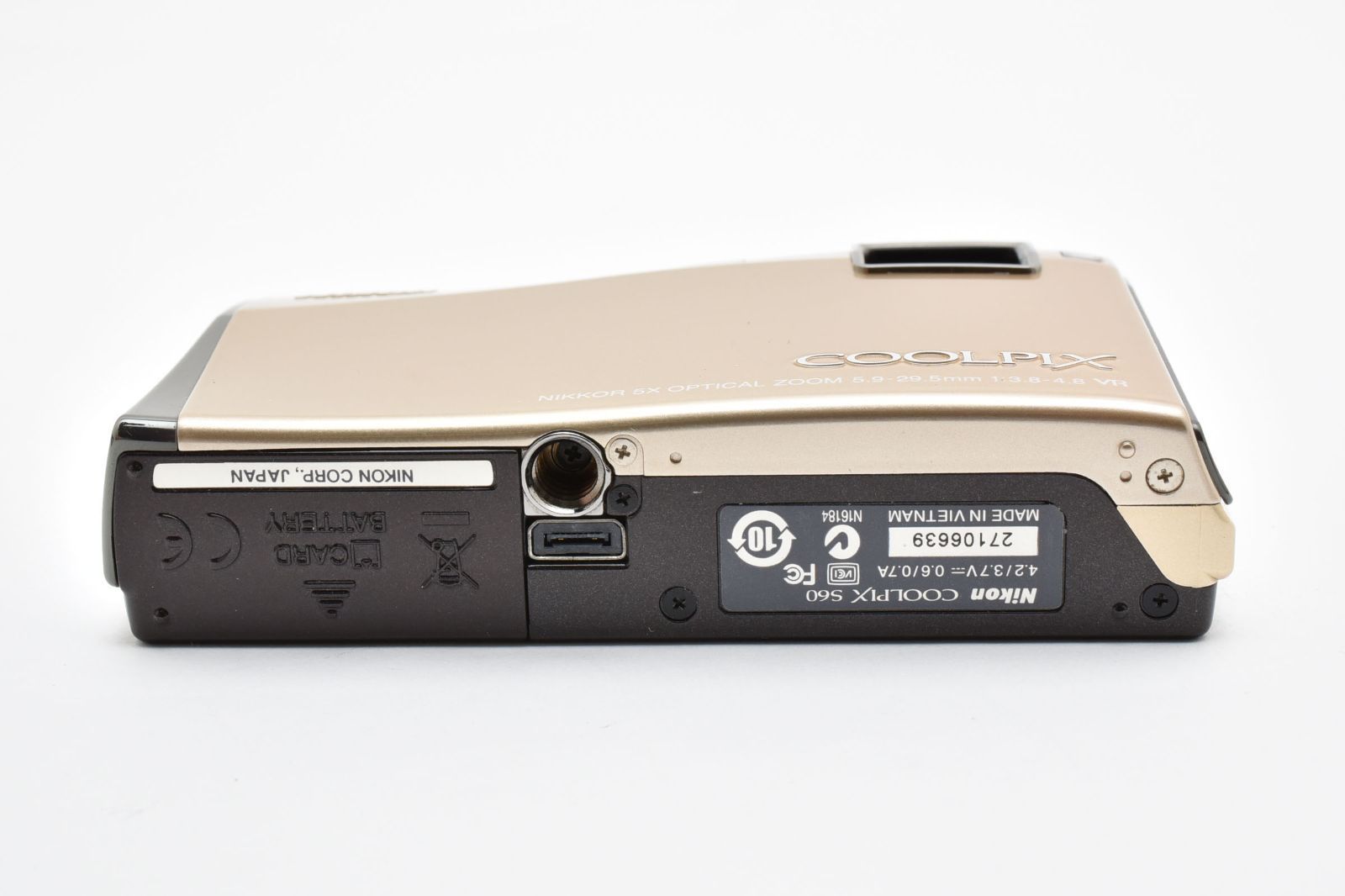 美品】Nikon COOLPIX S60 リッチゴールド レトロな写りを楽しむ