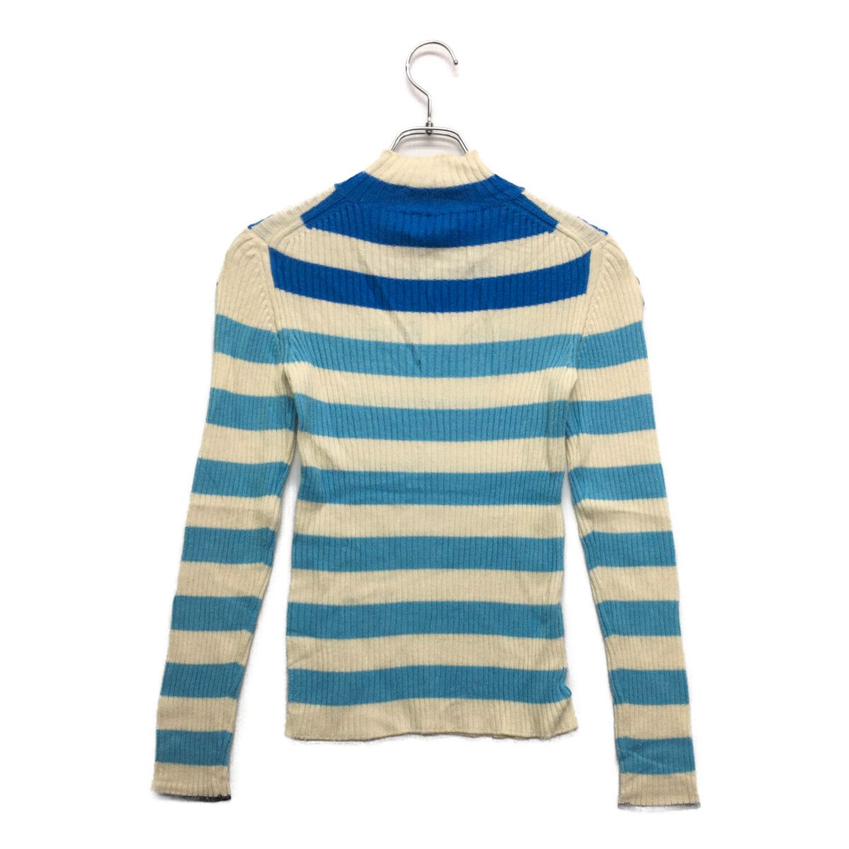 中古 レディース アルチビオ archivio セーター 38(M) 白×青 ホワイト