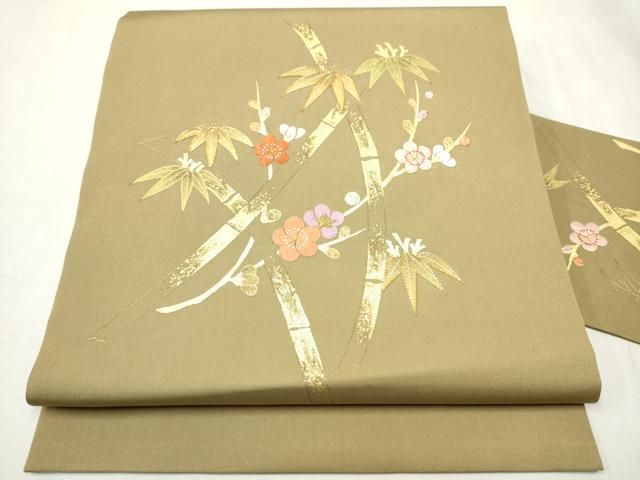 【未使用新品】百華 花柄刺繍 半幅帯 クリーム色 楽天市場】【8/20 0:00-☆全品10%OFFクーポン】【手刺繍】 夏帯