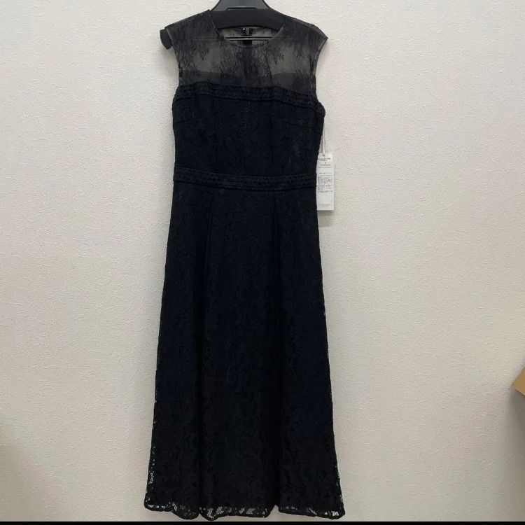 AP36 GRACECONTINENTAL レースプリーツフ OP ブラック