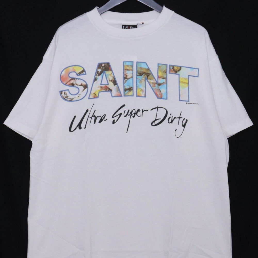 未使用 SAINT MICHAEL SS TEE SUPER DIRTY WHITE Lサイズ ホワイト SM
