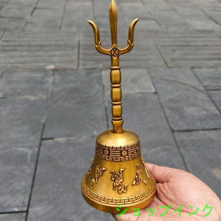 銅製 法器 鐘 八宝鈴 置物 装飾品 工芸品 美術品 法器 太極八卦鈴 工芸品 美術品 置物 - メルカリ