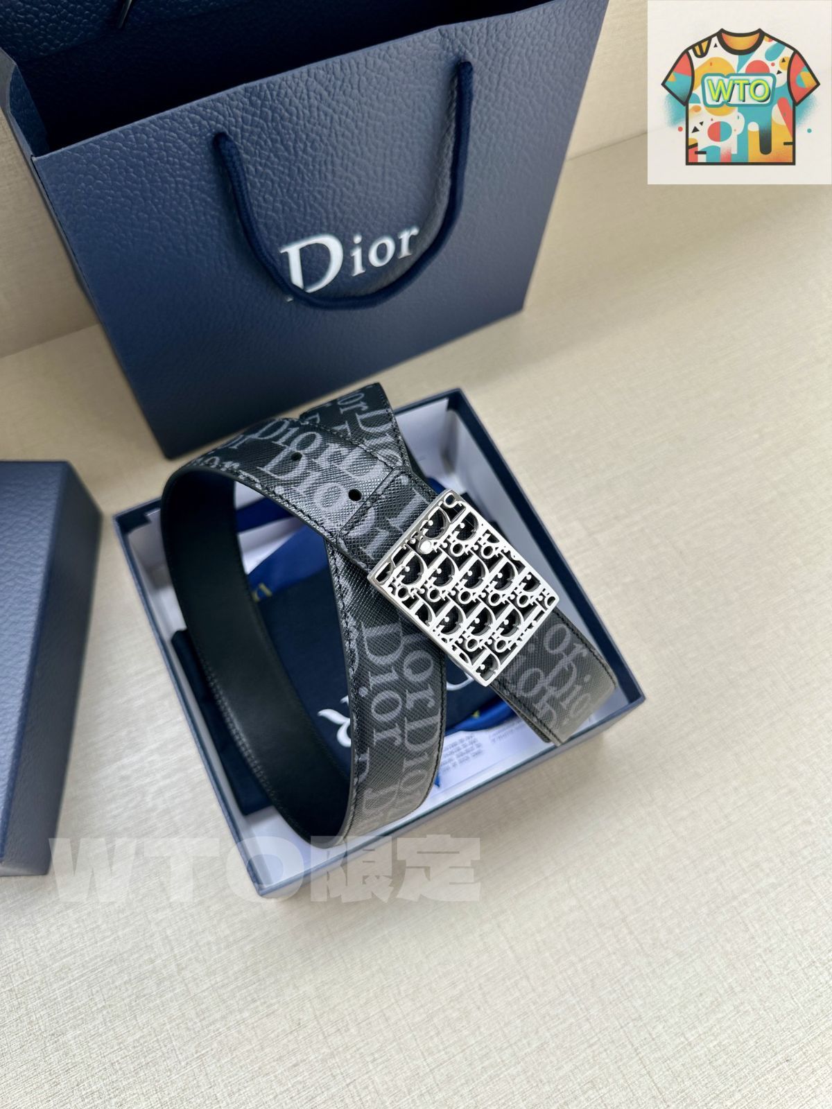 ディオールDior 両面ベルト DIOR | リバーシブル ベルトストラップ 35mm ディオール