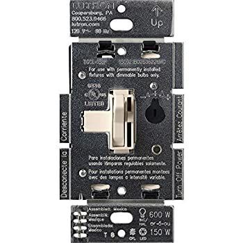 Lutron LEDディマースイッチ トグラー 150W 単極/3WAY 1 Pack TGCL-153PH-LA 1