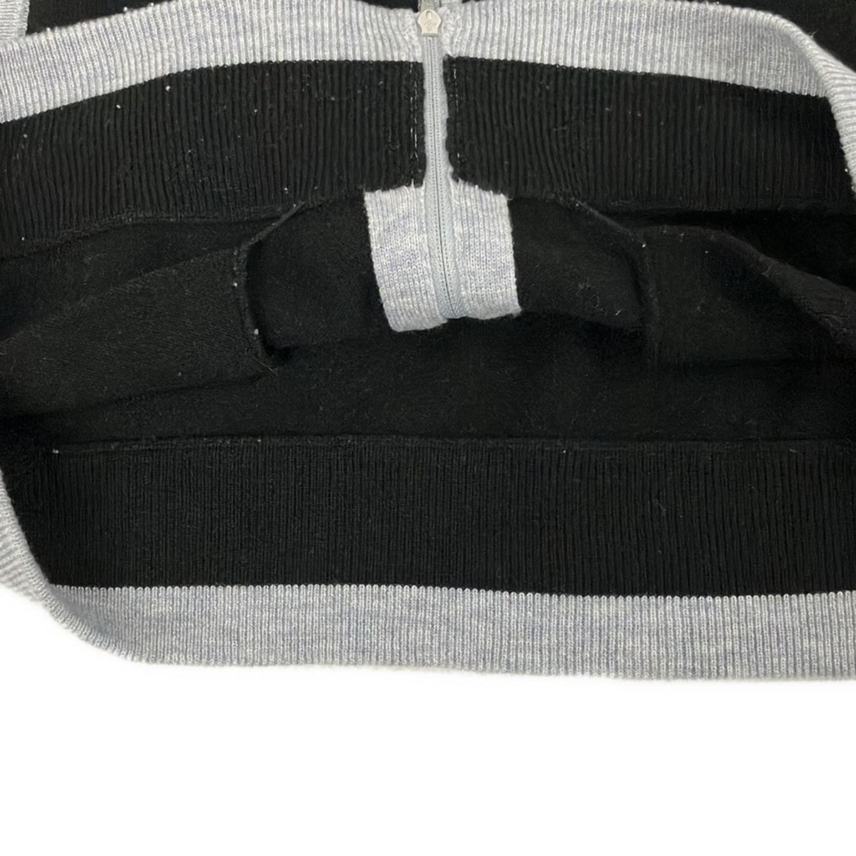 海外通販！ M U SPORTS ミエコウエサコ カーディガン サイズ42 L レディース - 黒×グレー 半袖|ジップアップ 送料無料も!