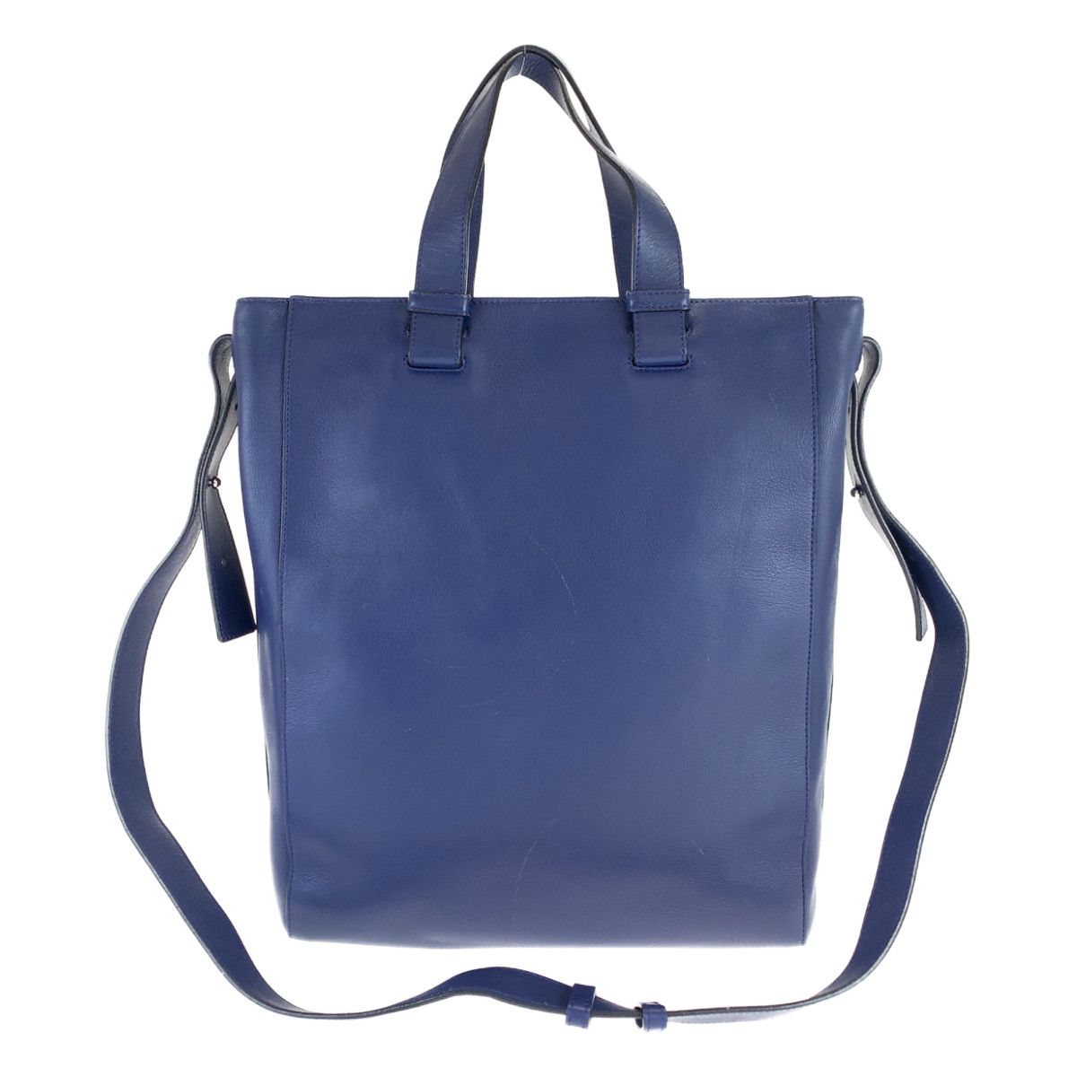 LOEWE ロエベ アントン シルバー金具 ネイビー ホワイト レザー ショルダーバッグ トートバッグ 2way メンズ 401150  【中古】【中古】 - メルカリ