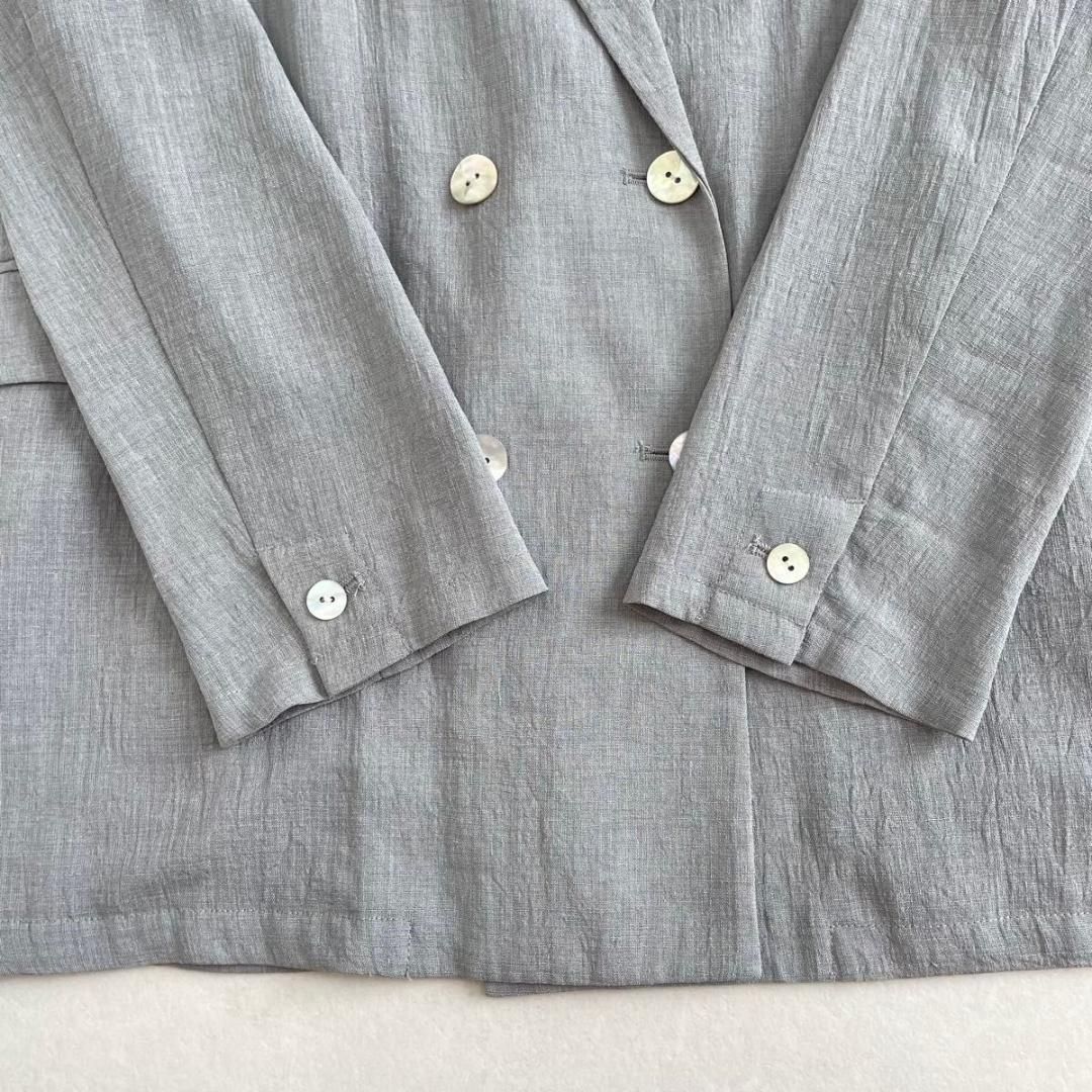 美品 SHENERY シアーダブルジャケット グレー Fサイズ - メルカリ