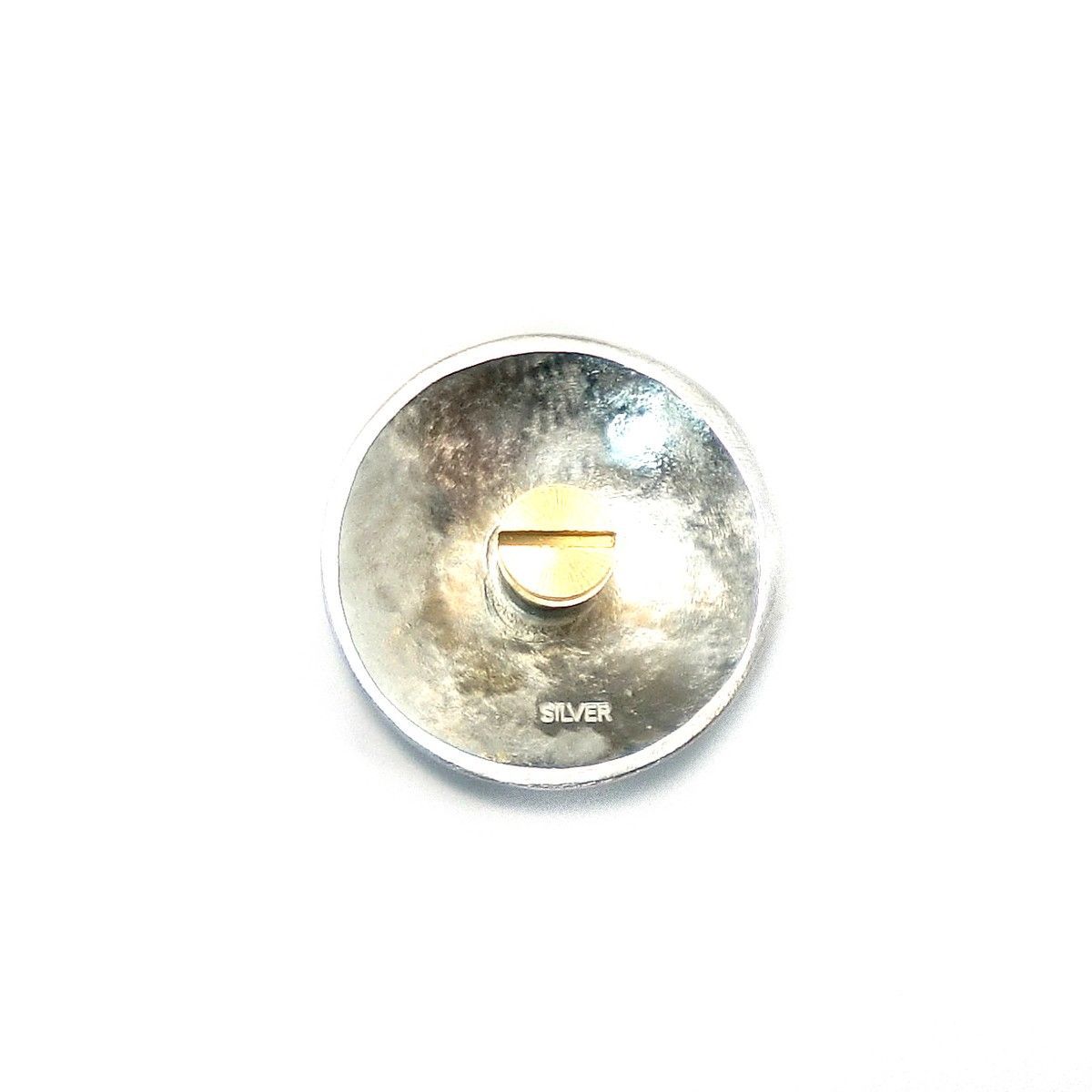 コンチョ レザークラフト金具 silver925 槌目模様 25mm - メルカリ