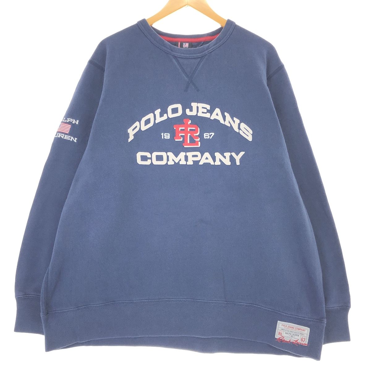 古着 ラルフローレン Ralph Lauren POLO JEANS COMPANY ロゴスウェット 