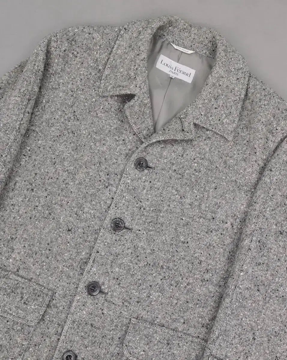 M Louis Feraud ルイフェロ 造 ドネガル ウール ツイード コート KANDAIZUMI_COM
