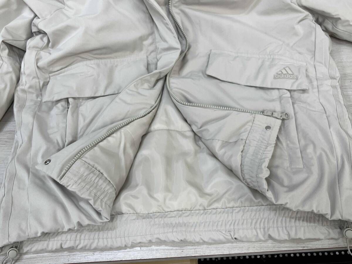  adidas オーバーサイズフィットパテッドジャケット レディース サイズL JG 3385 Putty Grey その他 陸上競技