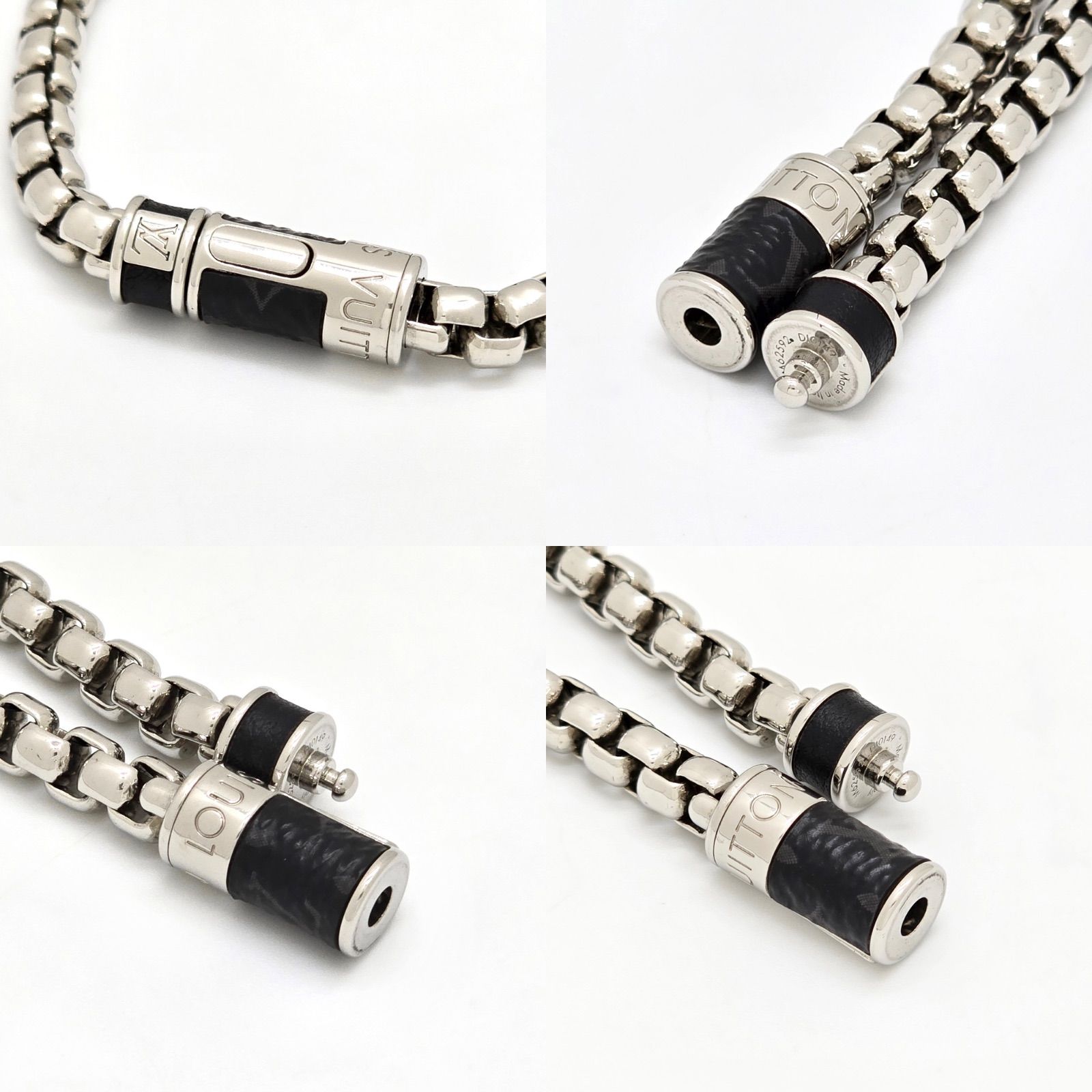 ルイヴィトン　M62592 エクリプスブレスレット　　モノグラム　箱　保存袋付 LOUIS VUITTON ルイヴィトン M62592 ブレスレット・チェーン