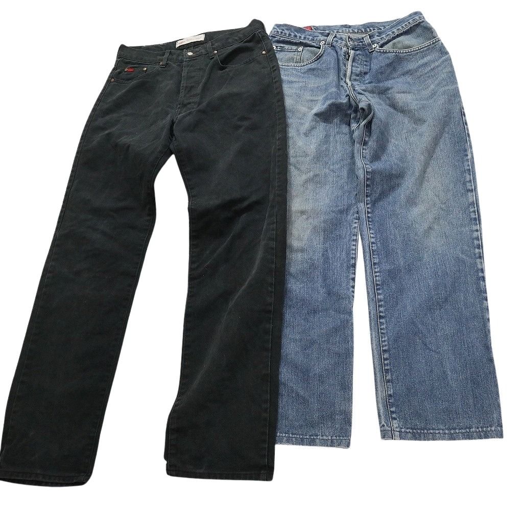 100% 品質保証。 古着卸 まとめ売り ノーブランド デニム パンツ 9枚セット メンズ 32 |33 |34 |36 |38 |48 フェード ブラック 古着 NC1492