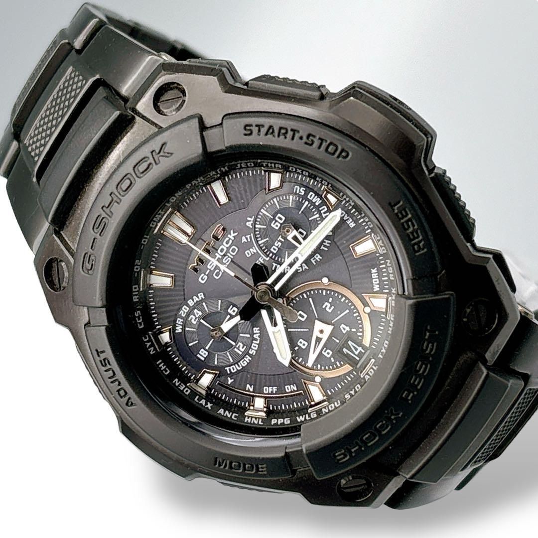 美品 CASIO カシオ G-SHOCK 電波ソーラー 腕時計 Y054