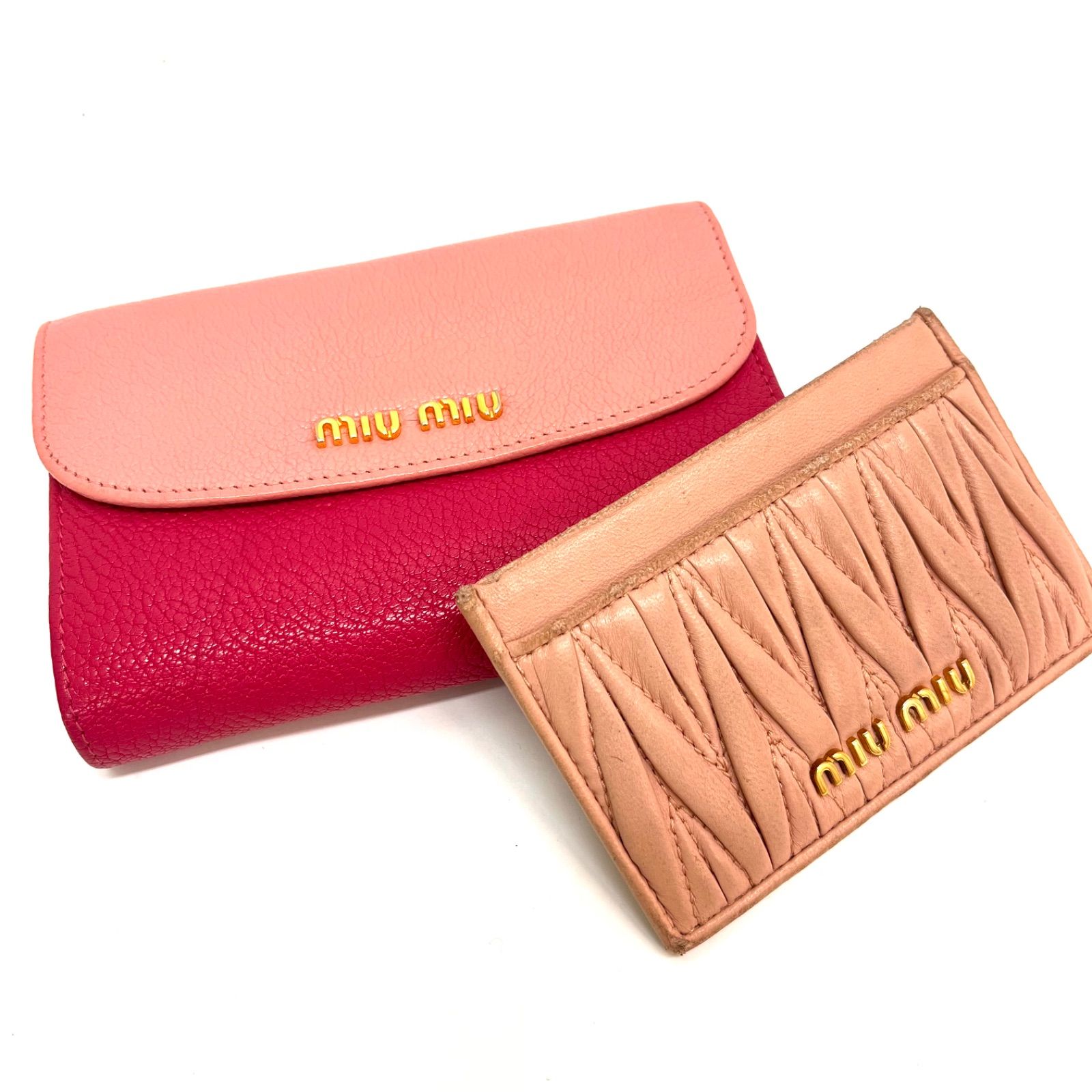 ◇MIUMIU◇ミュウミュウ 折り畳み財布 カードケース セット売り まとめ