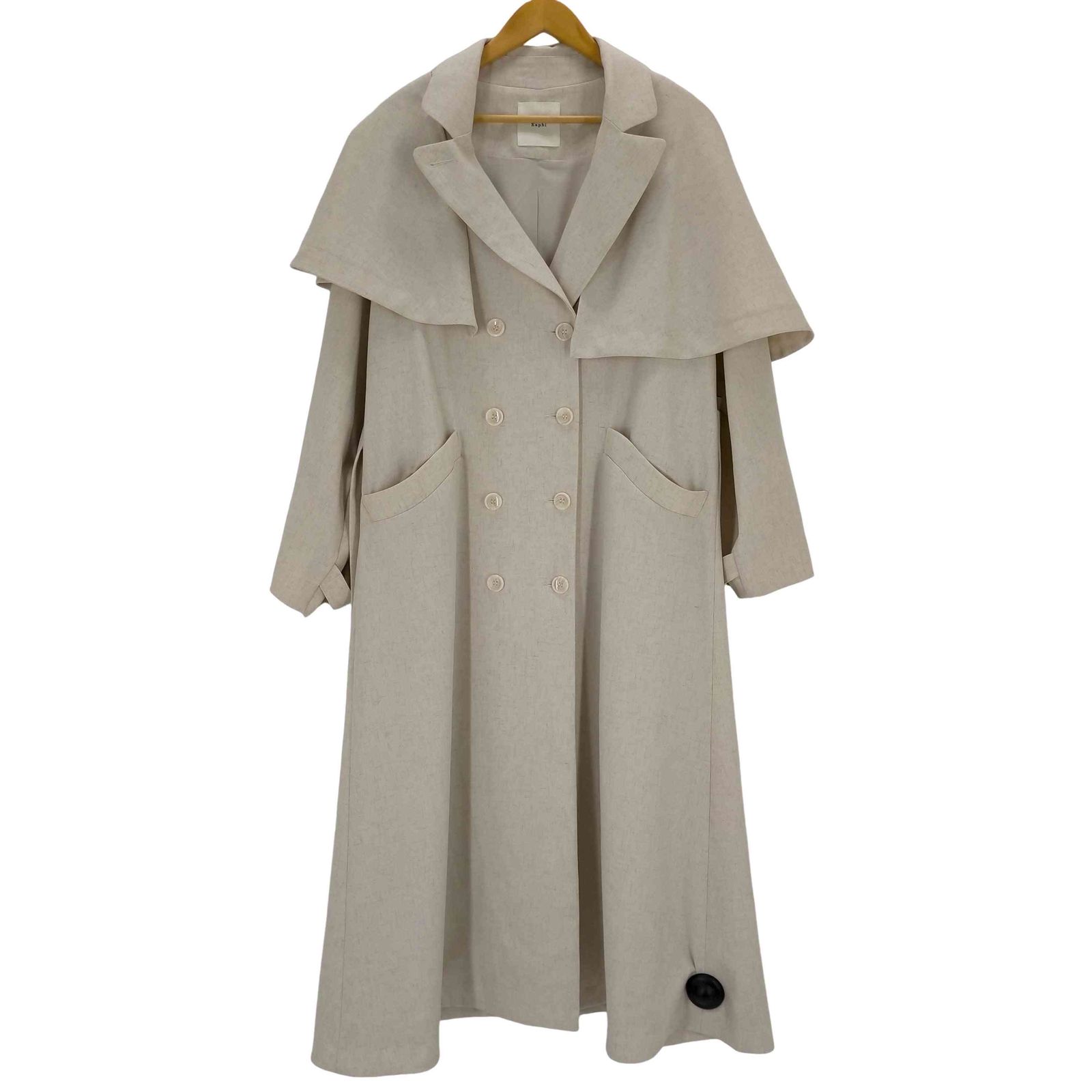 【Eaphi】ASYMMETRY CAPE TRENCH COAT ASYMMETRY CAPE TRENCH COAT