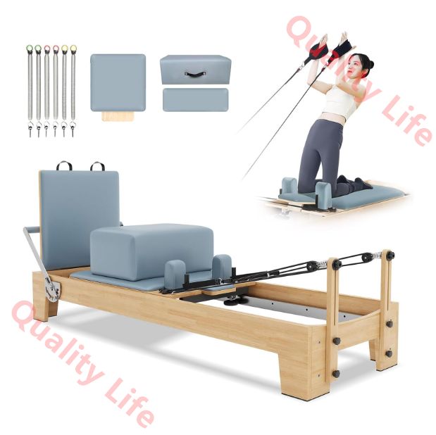ピラティスリフォームー 折りたたみ ボックス付き pilates machineトレーニングマシン 器具 ピラティスコアベッド フォルダブルリフォーマー コンパクト スタジオ ホームフィットネス 自宅 家庭用 最大積載量450kg