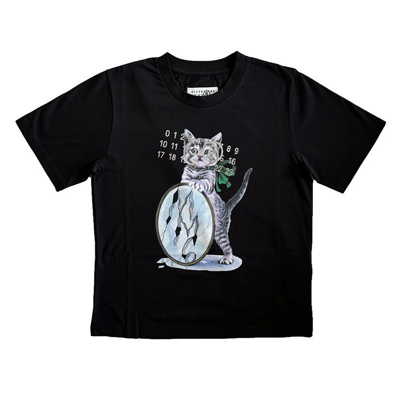 2024 MM6 Margiela エムエムシックス　マルジェラ　Tシャツ　猫 2024 MM6 Margiela エムエムシックス マルジェラ Tシャツ 猫 トップス