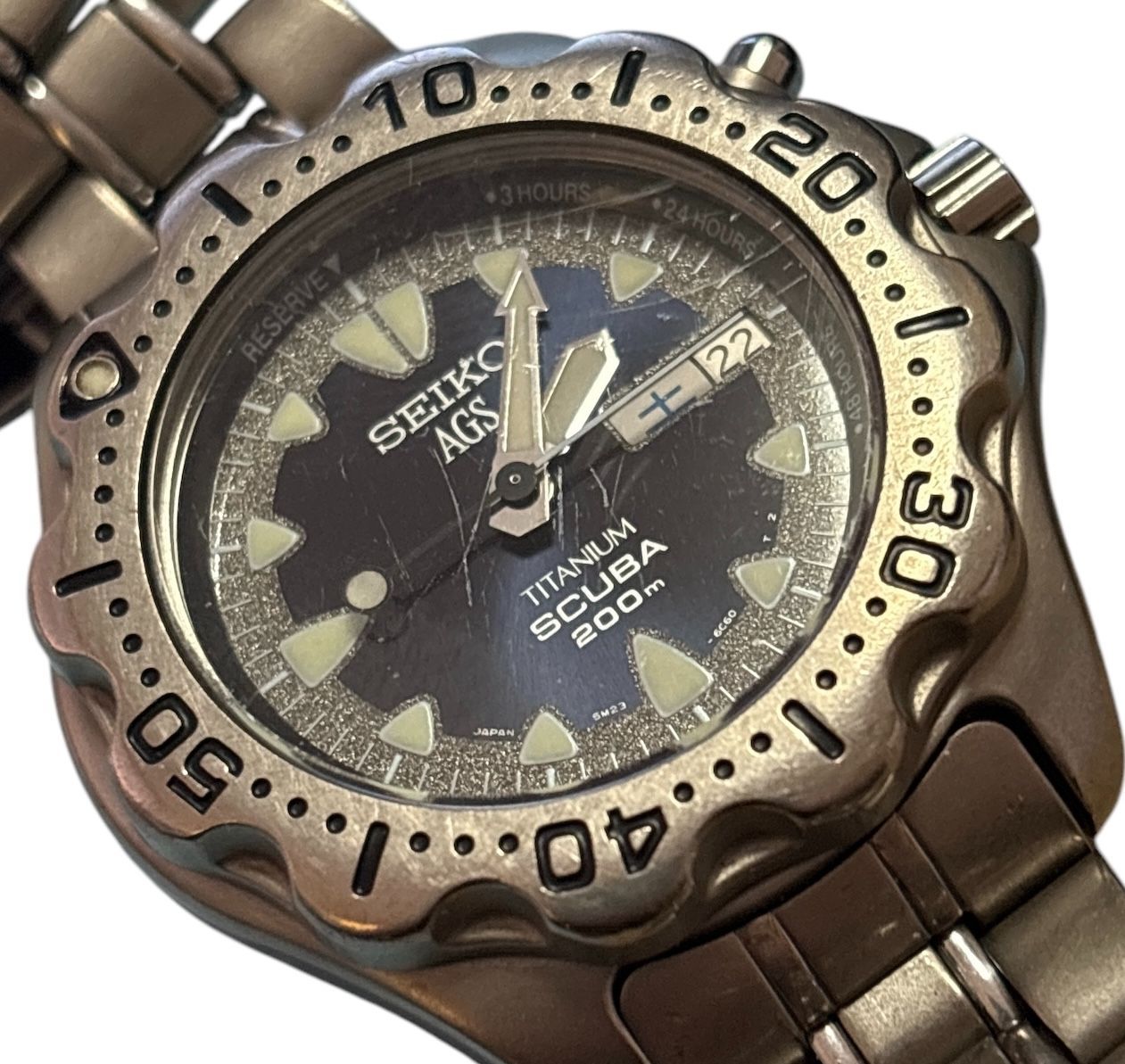 SEIKO セイコー AGS SCUBA スキューバ 200m AIR DIVER