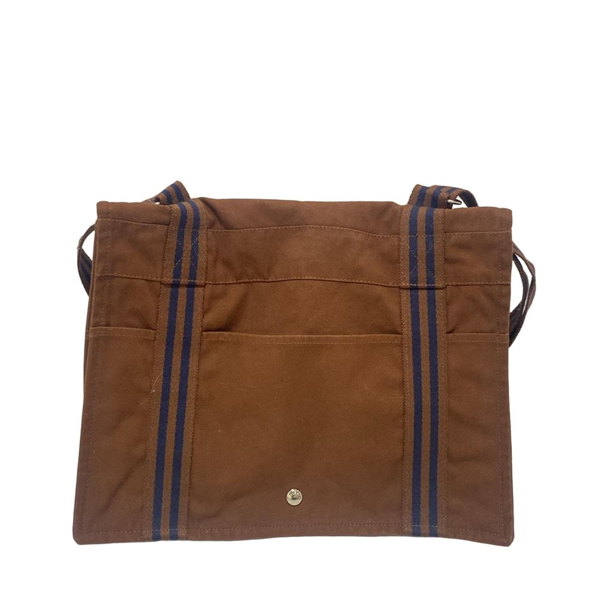 HERMES エルメス ショルダーバッグ フールトゥバサスMM ブラウン×ネイビー