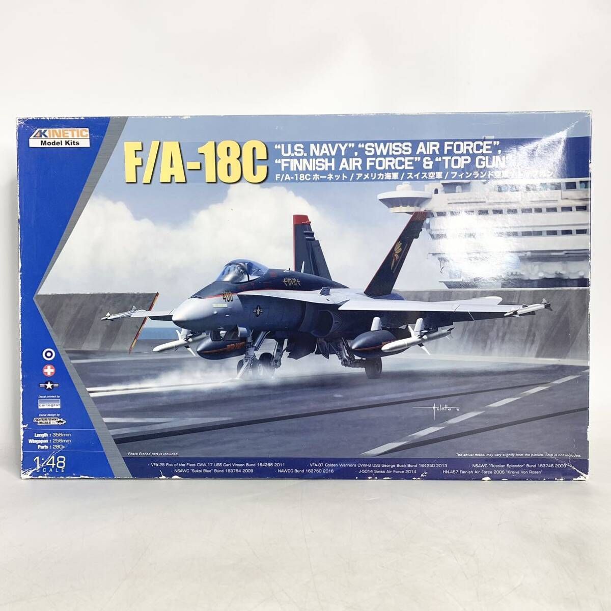 未組立 キネティック 1/48 F/A-18C ホーネット アメリカ海軍 スイス空軍 フィンランド空軍 トップガン プラモデル kinetic  K48031 - メルカリ