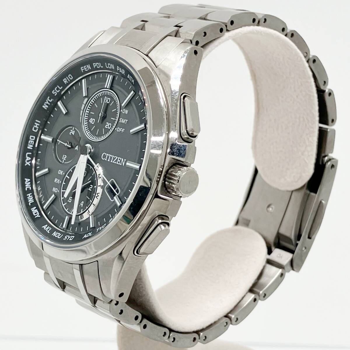 【美品】CITIZEN シチズン アテッサH804-T018696 シチズン/エコドライブ/アテッサ/H804-T018696/ブラック系文字盤