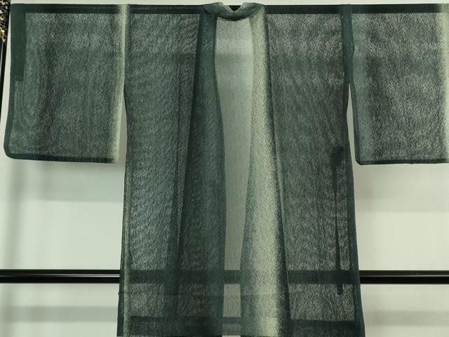 平和屋着物 上 道中着 スリーシーズン 春夏秋 塵除け ロング丈 間道 DZAA9846kh5